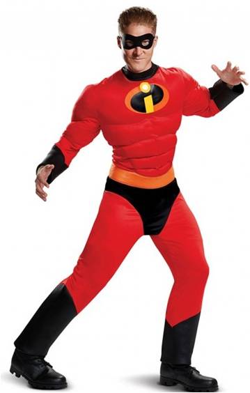 THE INCREDIBLES MR. INCREDIBLE COSTUME FOR MEN