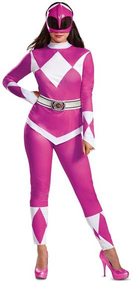 MIGHTY MORPHIN PINK POWER RANGER COSTUME FOR WOMEN