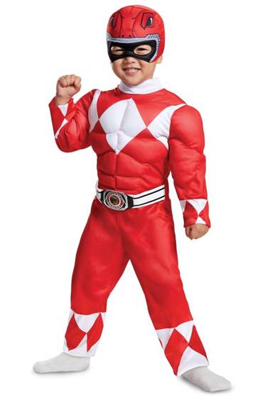 MIGHTY MORPHIN POWER RANGERS RED RANGER COSTUME