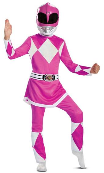 MIGHTY MORPHIN PINK POWER RANGER COSTUME FOR GIRLS