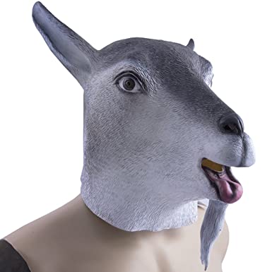 GRAY BILLY GOAT ADULT MASK