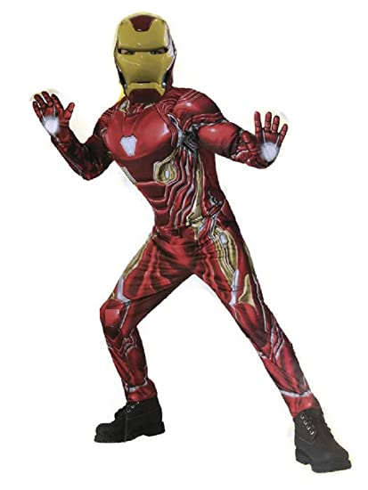 DELUXE MUSCLE CHEST IRON MAN COSTUME FOR BOYS