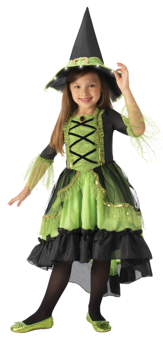 CUTE GREEN WITCH COSTUME FOR GIRLS