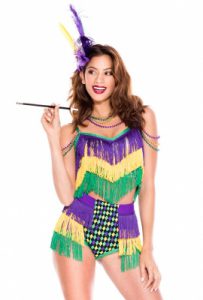 SEXY MARDI GRAS BEAUTY COSTUME FOR WOMEN