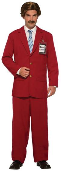 RON BURGUNDY ANCHORMAN! COSTUME FOR MEN