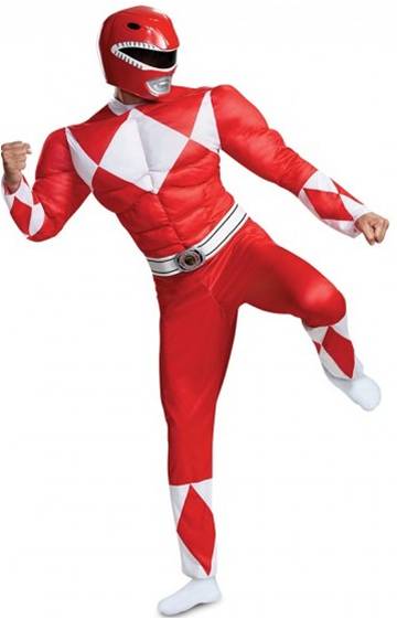 MIGHTY MORPHIN POWER RANGERS RED RANGER COSTUME