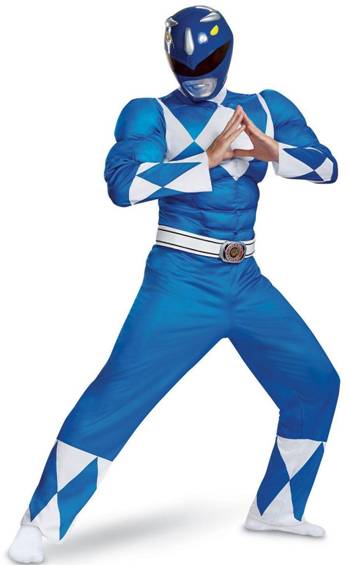 MIGHTY MORPHIN POWER RANGERS BLUE RANGER COSTUME