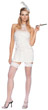 BLACK OR WHITE BEADED FLAPPER