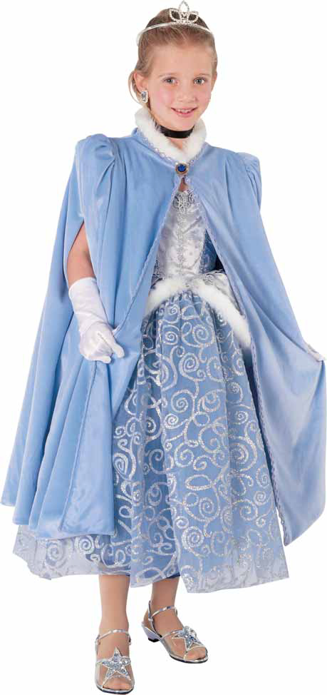 DELUXE CINDERELLA COSTUME CAPE FOR GIRLS