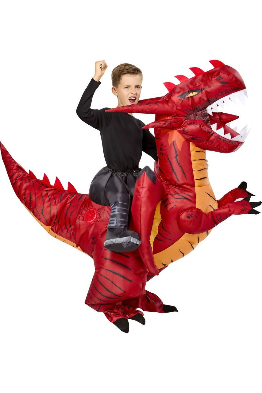 INFLATABLE DRAGON RIDE-ON COSTUME FOR KIDS