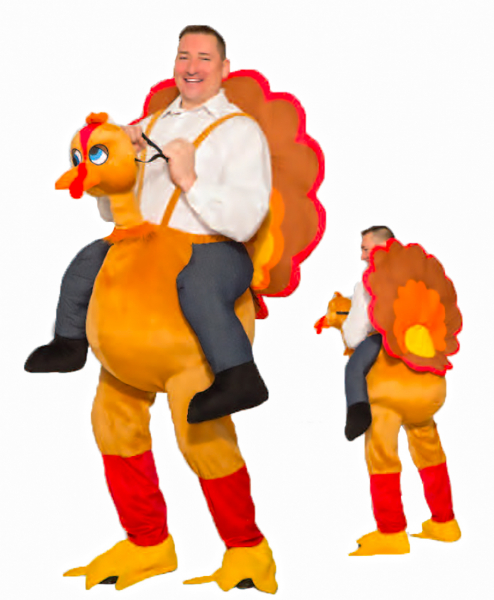 RIDE-A-TURKEY COSTUME FOR ADULTS