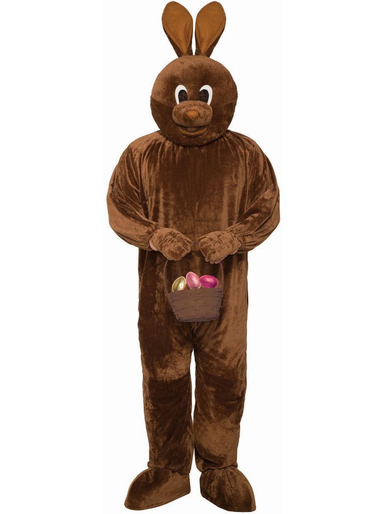 CHOCOLATE EASTER BUNNY COSTUME FOR ADULTS