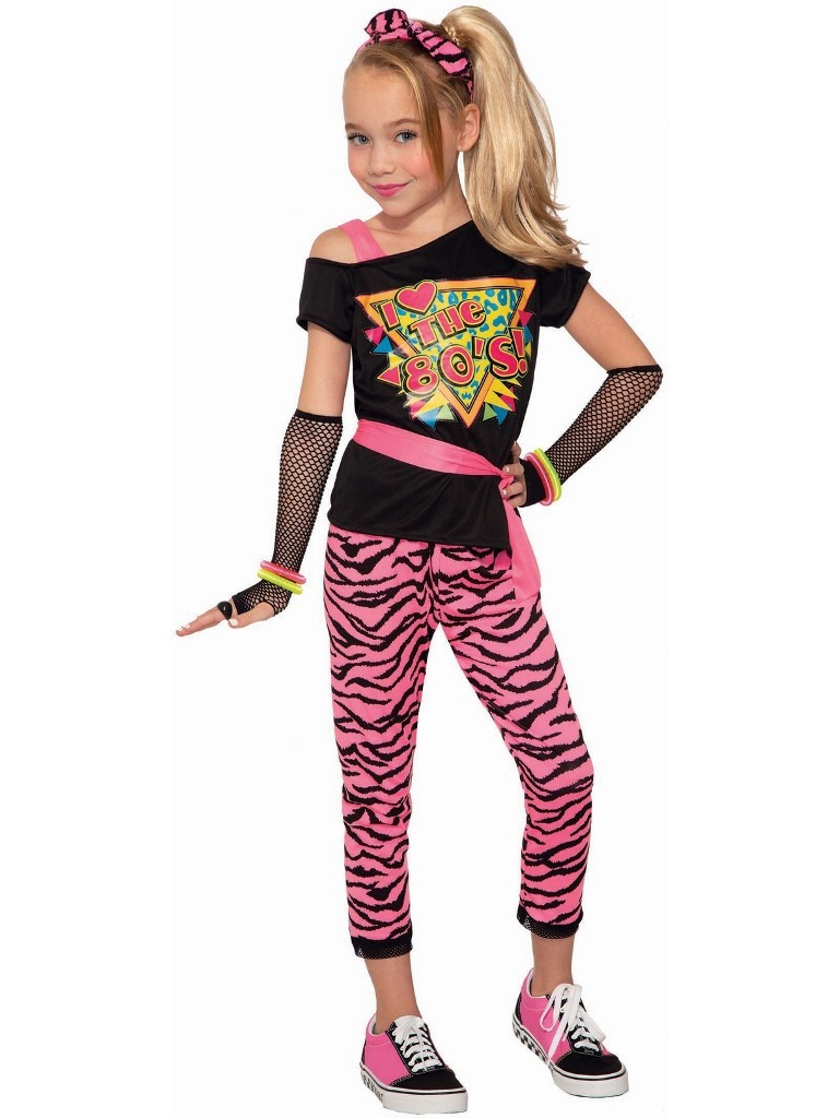 80s WILD CHILD COSTUME FOR GIRLS