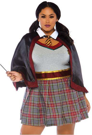 SPELLBINDING WIZARD COSTUME FOR FULL FIGURE WOMEN