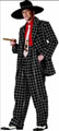 ZOOT SUIT CHECKERED BLACK WITH WHITE