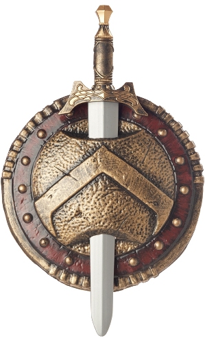 SPARTAN COMBAT SHIELD AND SWORD