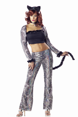 DISCO KITTEN SILVER/ BLACK