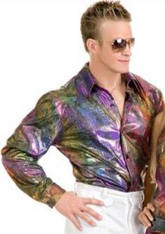 DISCO SHIRT WITH GLITTER HOLOGRAM