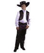 COWBOY BROWN CHAPS & VEST
