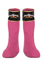 PINK POWER RANGER SHOE COVERS