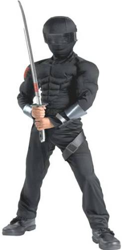 G.I. JOE SNAKE EYES DELUXE MUSCLE COSTUME