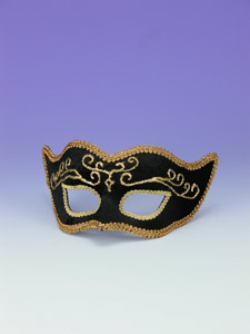 BLACK VELVET HALF MASK