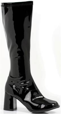 BLACK GOGO BOOTS FOR WOMEN