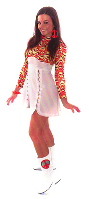 PSYCHEDELIC 60'S GO-GO DRESS