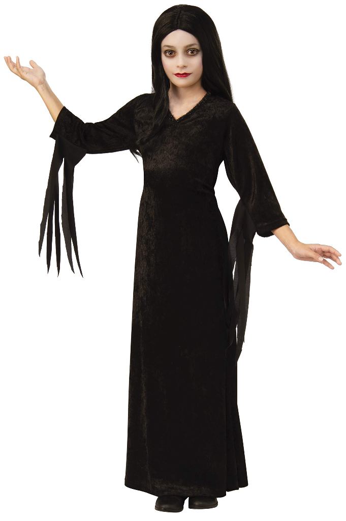 ADDAMS FAMILY MORTICIA ADDAMS COSTUME FOR GIRLS