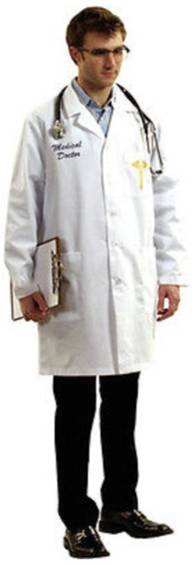 DELUXE DOCTOR'S COAT FOR ADULTS