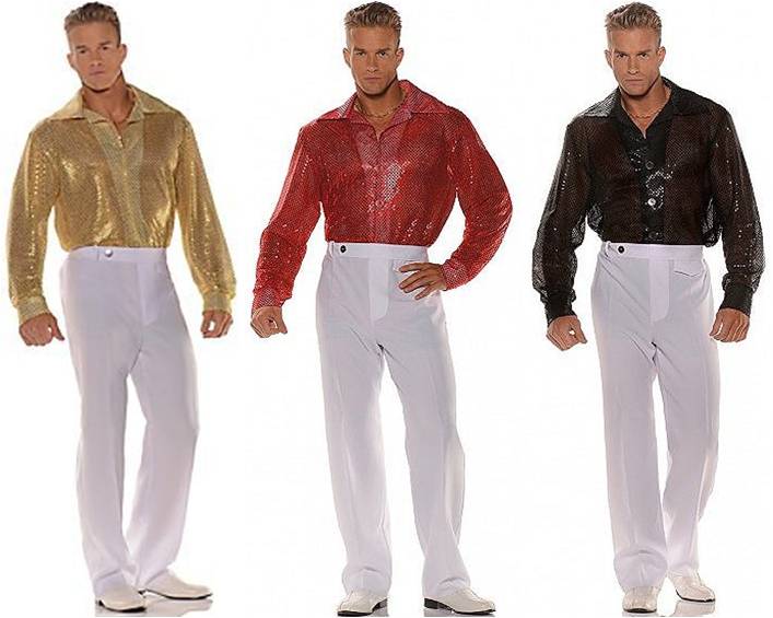 SEQUIN DISCO SHIRT FOR MEN