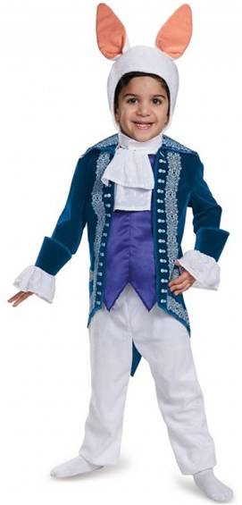 ALICE IN WONDERLAND WHITE RABBIT COSTUME FOR BOYS