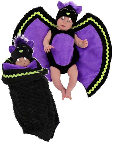 BABY BAT SWADDLE WINGS COSTUME FOR NEWBORN BABIES