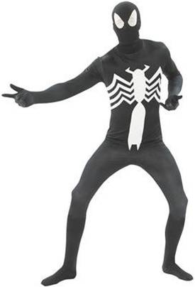 BLACK SPIDER-MAN ZENTAI SKIN SUIT