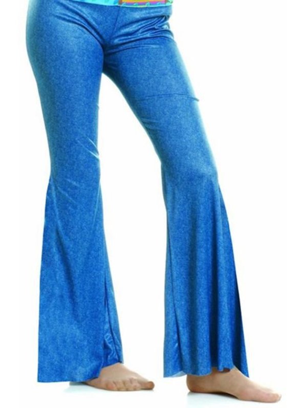 BLUE BELL-BOTTOM PANTS COSTUME ACCESSORY FOR WOMEN