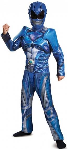 POWER RANGERS MOVIE BLUE RANGER COSTUME FOR BOYS