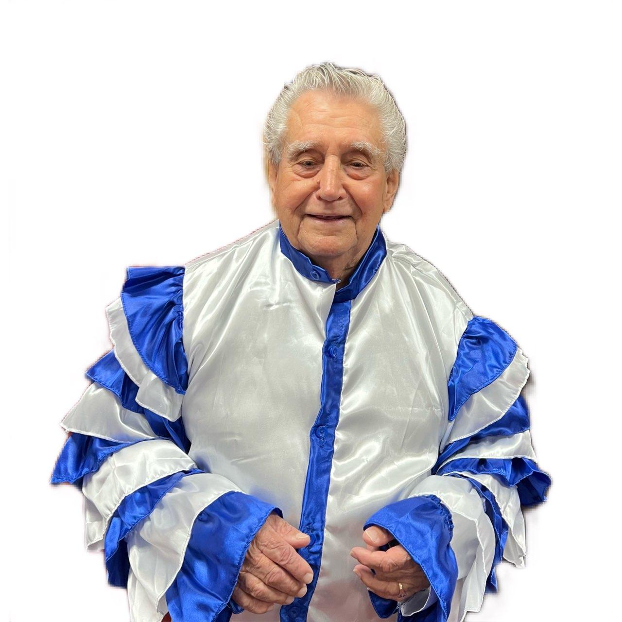 DELUXE RUMBERO COSTUME SHIRT FOR MEN (BLUE/WHITE)