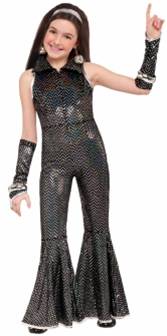 BOOGIE DISCO JUMPSUIT COSTUME FOR GIRLS