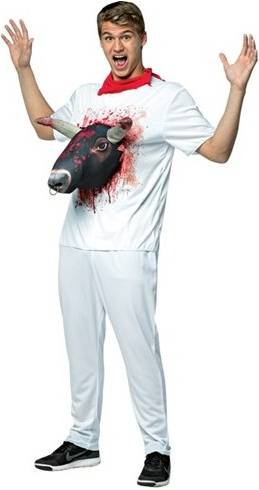 BULL ATTACK T-SHIRT COSTUME FOR ADULTS