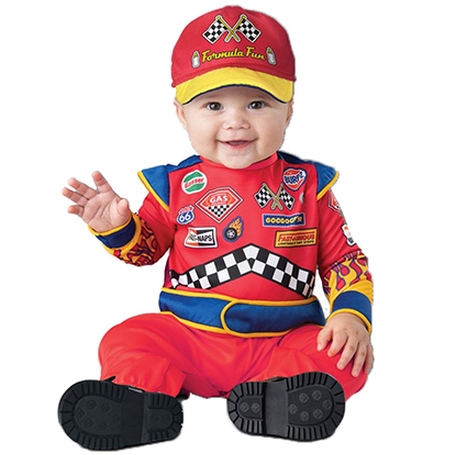 BURNIN' RUBBER RACE CAR DRIVER COSTUME FOR BABIES