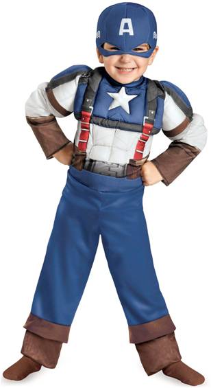 CAPTAIN AMERICA WITH MUSCLE TORSO