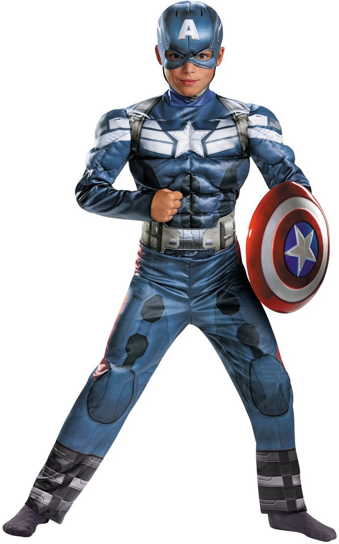 CAPTAIN AMERICA WITH MUSCLE TORSO