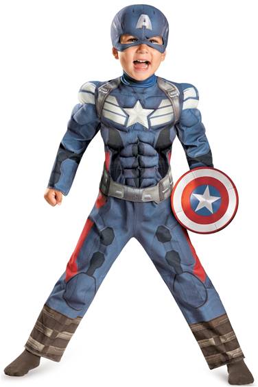 CAPTAIN AMERICA WITH MUSCLE TORSO