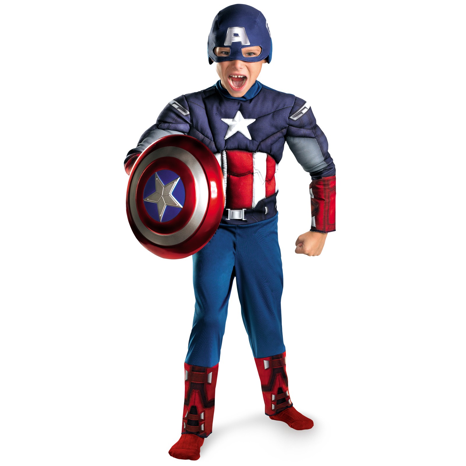 AVENGERS CAPTAIN AMERICA WITH MUSCLE TORSO