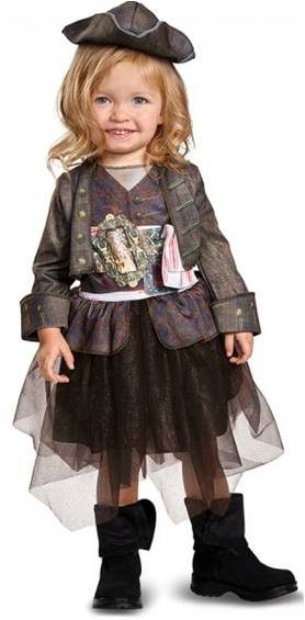 DELUXE CAPTAIN JACK SPARROW COSTUME FOR GIRLS