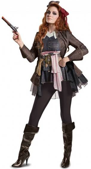 DELUXE CAPTAIN JACK SPARROW COSTUME FOR WOMEN