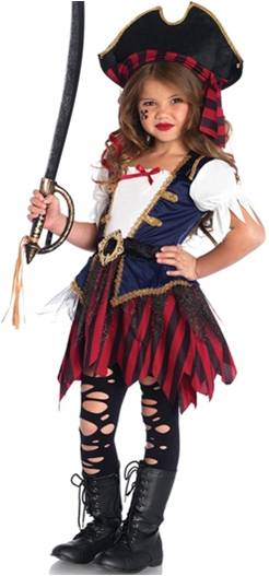 CUTE CARIBBEAN PIRATE COSTUME FOR GIRLS