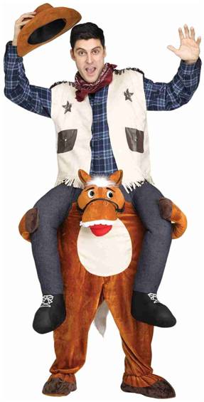 CARRY ME HORSE COSTUME FOR ADULTS