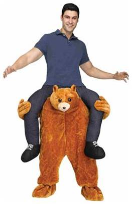 CARRY ME TEDDY BEAR COSTUME FOR ADULTS