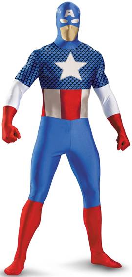 CAPTAIN AMERICA SKIN SUIT